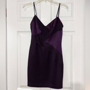 Elegant Purple Women's Mini Dress